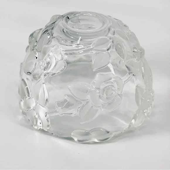 Vintage Mikasa Bella Rose 3D Crystal Bowl - Picture 6 of 9